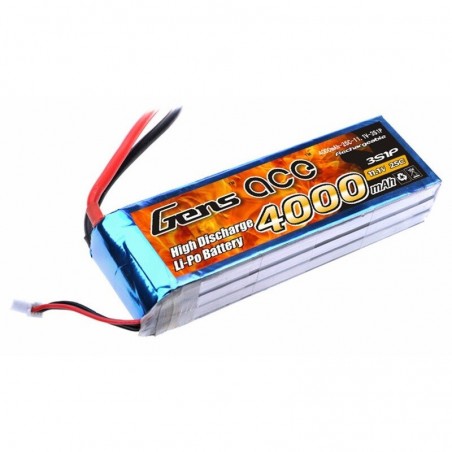 Bateria LiPo 3S 4000mAh 11.1V 25C Gens Ace