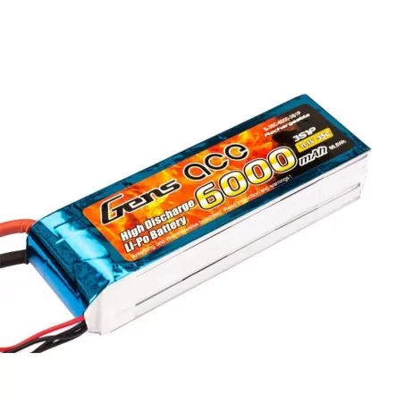 Gens ace 2500mAh 11.1V 25C 3S1P Lipo Battery