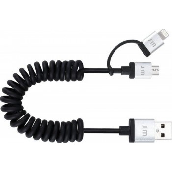 Elastyczny kabel USB do micro USB i Lightning