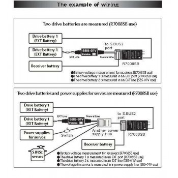 Telemetria SBS-01V - Czujnik napięcia - Futaba