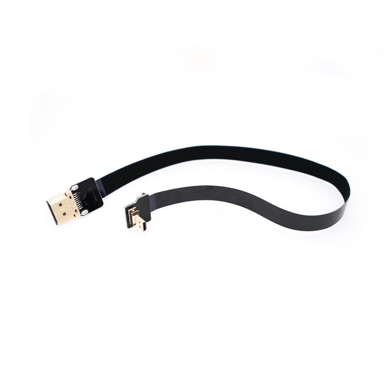 Ultra Thin Mini HDMI to Standard HDMI Flat Ribbon Cable 50cm - Pilotfly