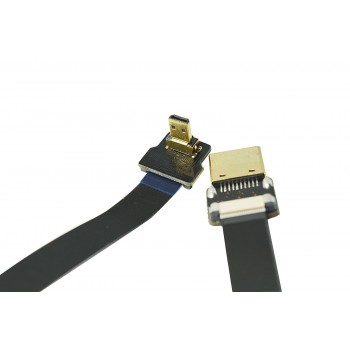 Kabel taśmowy Micro HDMI (odwrotny) - HDMI (50cm) - Pilotfly
