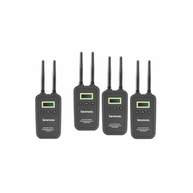Bezprzewodowy zestaw audio Saramonic VmicLink5 RX + TX + TX + TX Bezprzewodowy zestaw audio Saramonic VmicLink5 RX + TX + TX + TX