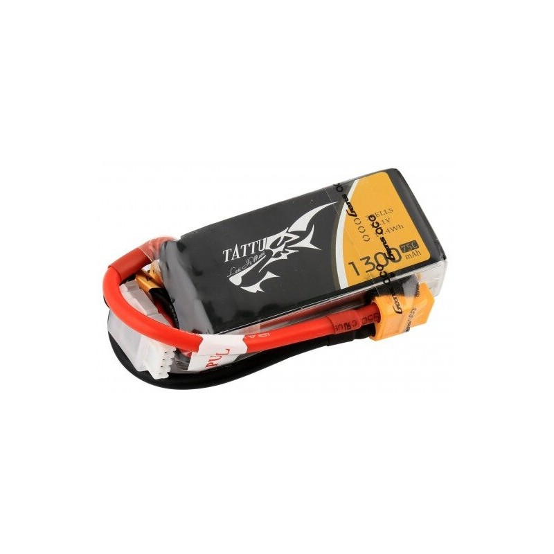 Bateria LiPo Tattu 1300mAh 11,1V 75C 3S1P