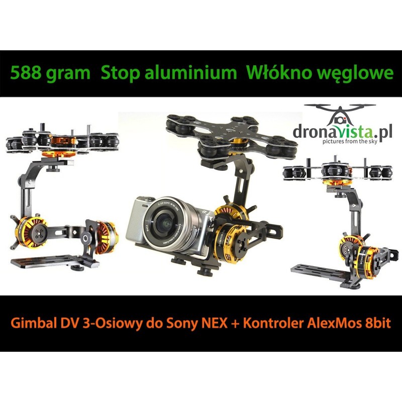 GIMBAL DV 2-Osiowy bezszczotkowy do Sony NEX-5