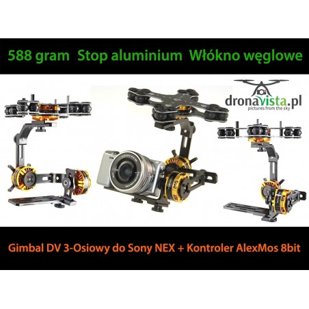 GIMBAL DV 2-Osiowy bezszczotkowy do Sony NEX-5