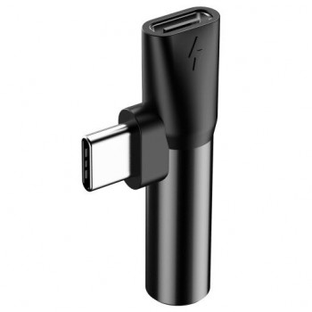 Adapter Audio Baseus USB Typ C do Mini Jack 3.5mm i USB Type C