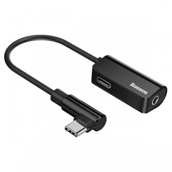 Adapter Audio Baseus L45 USB-C do Mini Jack 3.5mm i USB-C