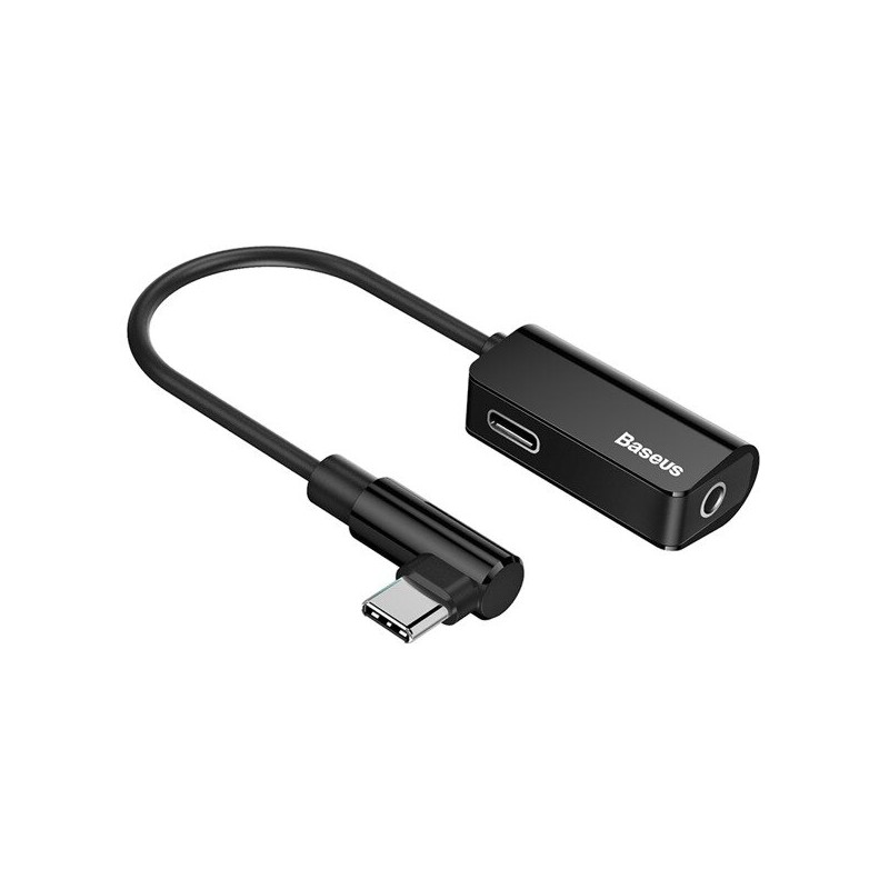 Adapter Audio Baseus L45 USB-C do Mini Jack 3.5mm i USB-C