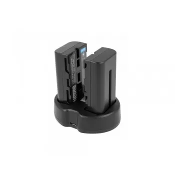 Zestaw ładowarka dwukanałowa Newell SDC-USB i dwa akumulatory NP-F570 do monitorów podglądowych i lamp LED
