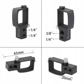 Uchwyt rowerowy z adapterem 1/4" oraz 3/8" - Osmo Pocket