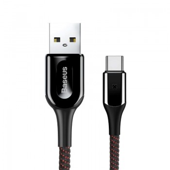 Kabel z diodą LED USB-USB typ C (2m) - Baseus