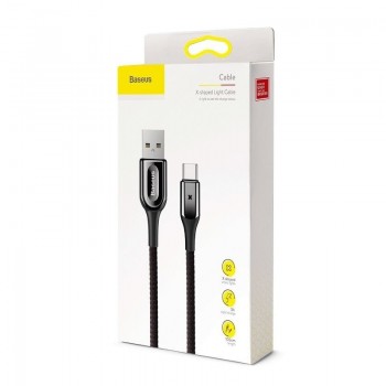 Kabel z diodą LED USB-USB typ C (2m) - Baseus