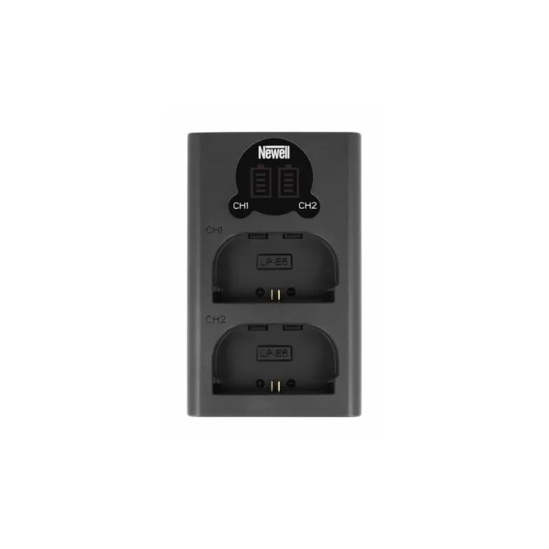 Ładowarka dwukanałowa DL-USB-C do akumulatorów LP-E6 - Newell Ładowarka dwukanałowa DL-USB-C do akumulatorów LP-E6 - Newell