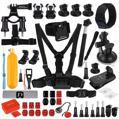 PULUZ PKT09 53 in 1 Mount Screw with Case Combo Kit for Action Sport Camera
