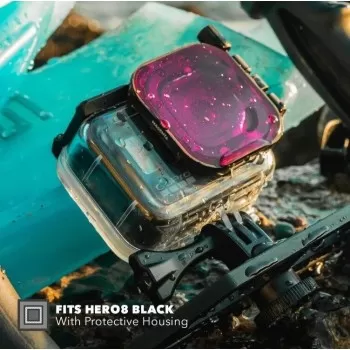Filtry wodne dla GoPro HERO8 Black (snorkel, red i magenta) - PolarPro - 3