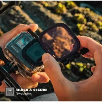 Filtry wodne dla GoPro HERO8 Black (snorkel, red i magenta) - PolarPro - 4