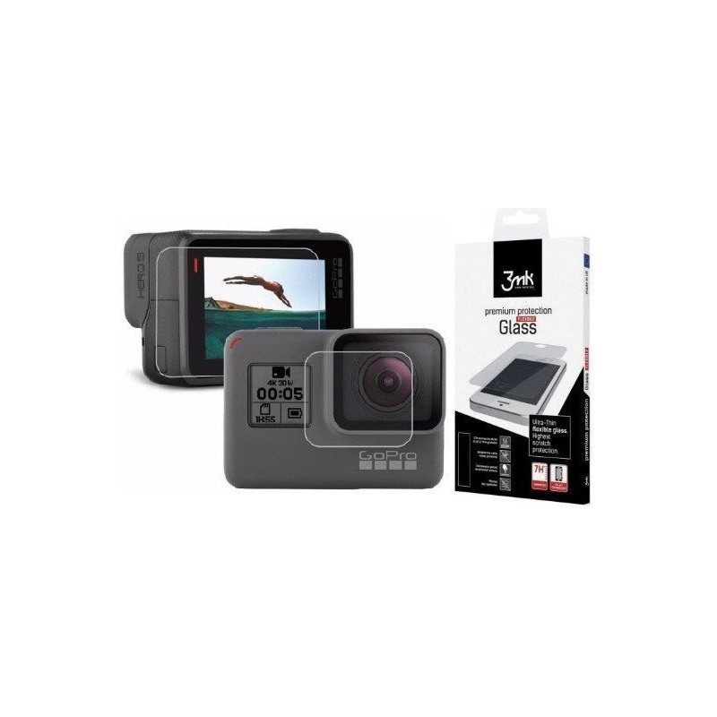 Szkło hybrydowe do GoPro HERO 7 Black - 3mk FlexibleGlass - 1