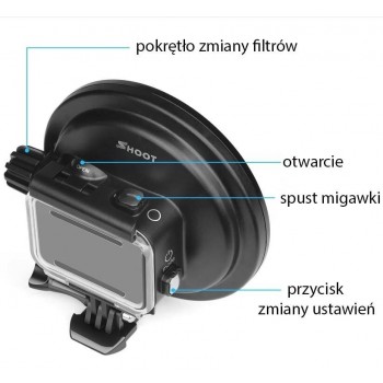 Obudowa Dome z filtrami dla GoPro - Shoot - 7