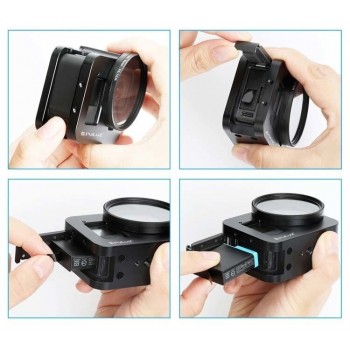 Aluminiowa klatka z filtrem UV 52 mm do GoPro Hero 8 Black - 5