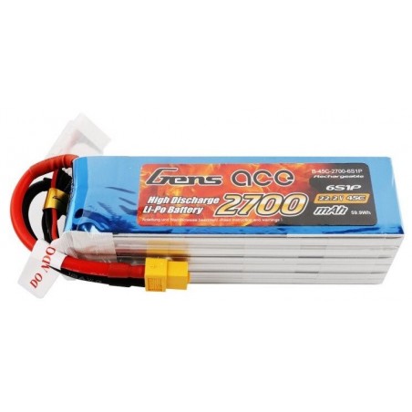 Akumulator Gens Ace 2700mAh 22.2V 45C 6S1P XT60