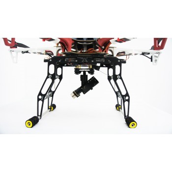 Podwozie składane elektronicznie do F550 z płytką montażową do różnych gimbali