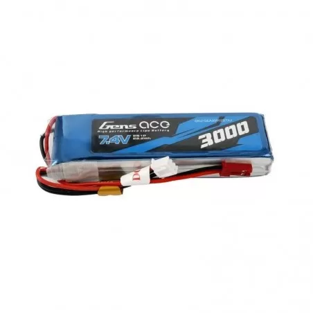 Gens Ace 3000mAh 7.4V 1C 2S1P LiPo