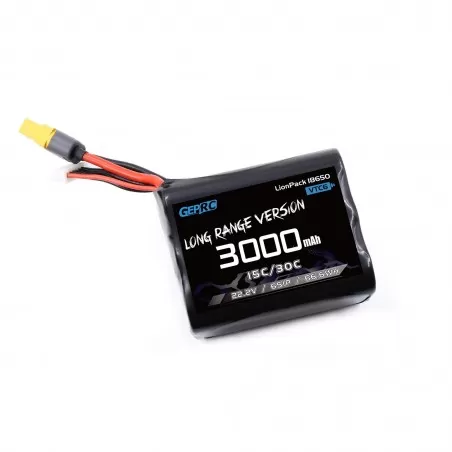 GEPRC LionPack 18650 VTC6 3000mAh 15C/30C 22.2V 6S1P 66.6Wh XT30