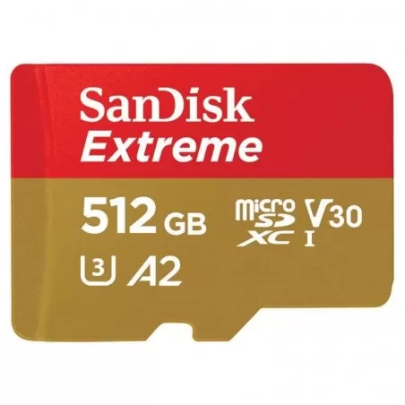 SanDisk Extreme microSDXC 512GB 190/130 MB/s UHS-I U3