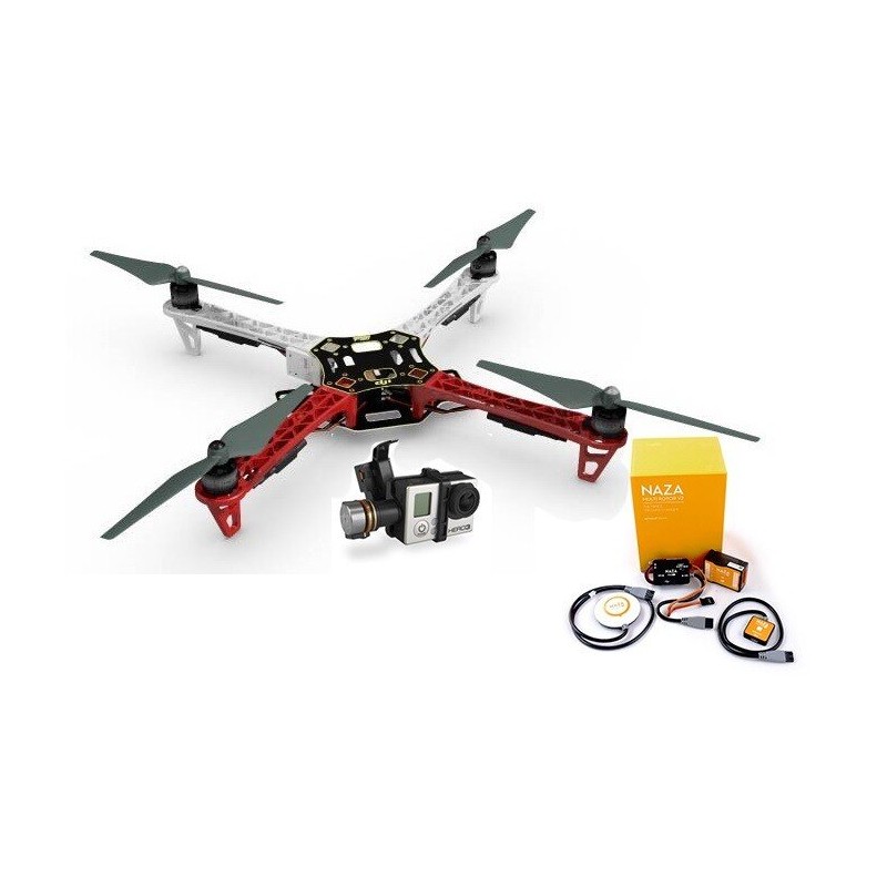 F450 + NAZA-M V2 + GPS + Gimbal H3-3D + Podwozie