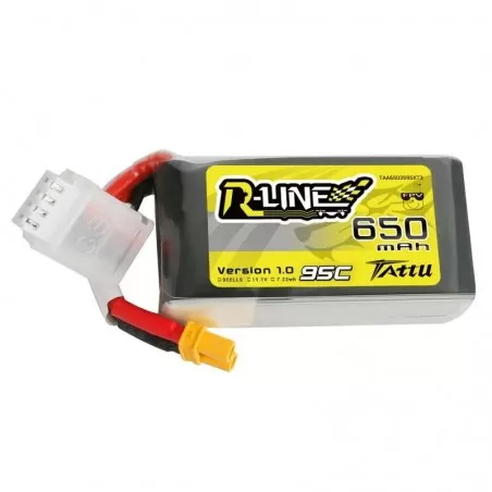 Tattu R-Line 650mAh 11.1V 95C 3S1P XT30