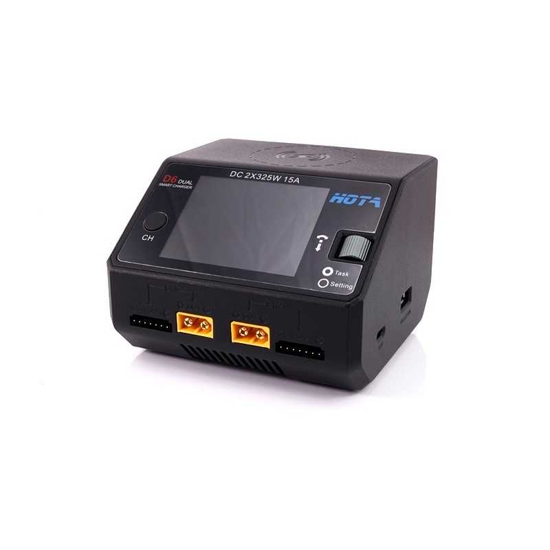 Ładowarka dwukanałowa Hota D6 15A 650W DC