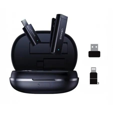Dual-MIC ENC Noise Reduction Wireless Lavalier Microphone