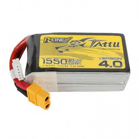 Akumulator Tattu R-Line Version 4.0 1550mAh 14,8V 130C 4S1P XT60