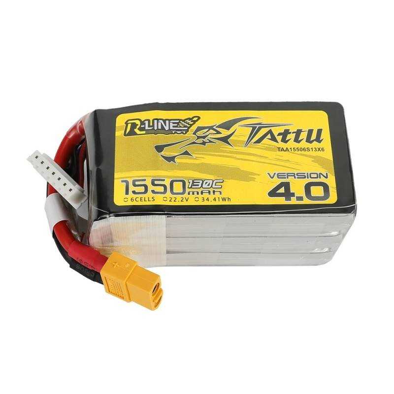 Tattu R-Line Version 4.0 1550mAh 22,2V 130C 6S1P XT60