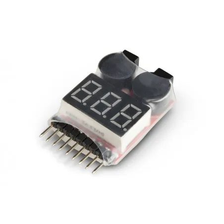 Miernik - Buzzer (cyfrowy) napięcie z alarmem 1-8S