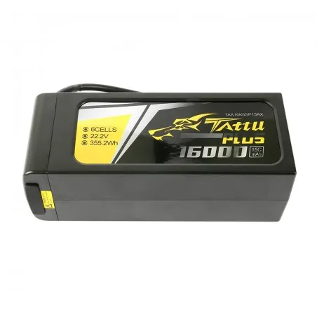 Tattu Plus 16000mAh 22.2V 15C 6S1P LiPo AS150+XT150