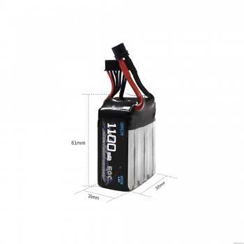 GEPRC 1100mAh 6S Battery 60C 22.8V LiHV XT60