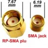 Złącze - redukcja RP-SMA plug na SMA jack