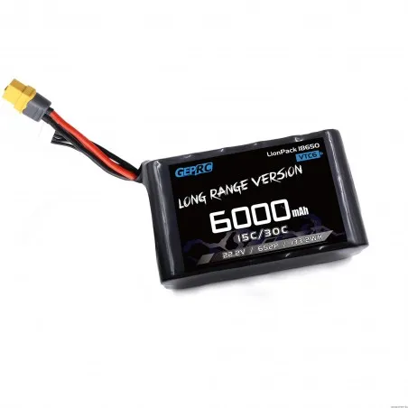 GEPRC VTC6 18650 6S2P 6000mAh Li-Ion XT60 Batterie