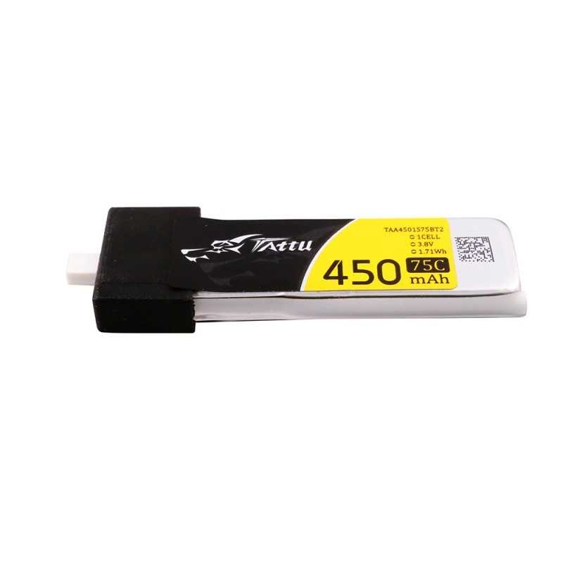Tattu 450mAh 3.8V 75C 1S1P HV BT2.0 Battery