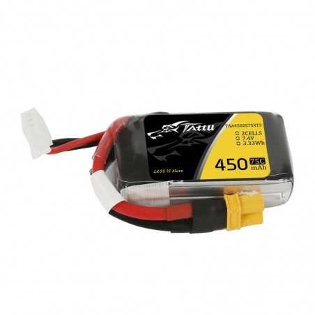 Akumulator Tattu 450mAh 7.4V 75C 2S1P XT30