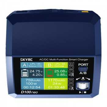 Dwukanałowa ładowarka SkyRC D100neo AC/DC 200W