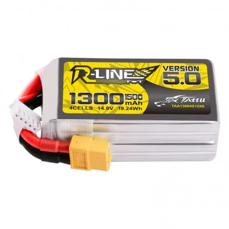 Tattu R-Line Version 5.0 1300mAh 14,8V 150C 4S1P XT60