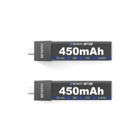 BETAFPV BT3.0 450mAh 2S Battery (2pcs)