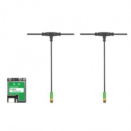 ExpressLRS ELRS Diversity Receiver + 70mm Mini Antenna