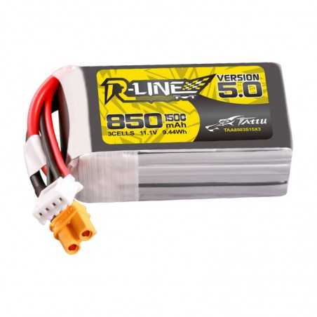 Tattu R-Line Version 5.0 850mAh 3S 11.1V 150C XT30U-F