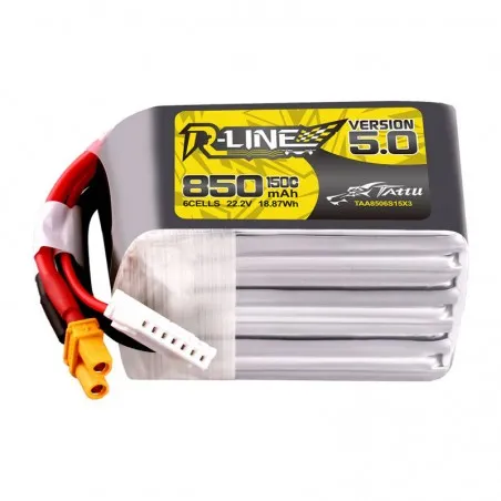 Tattu R-Line Version 5.0 850mAh 6S 22.2V 150C XT30U-F