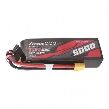 Gens ace G-Tech 5000mAh 11.1V 60C 3S1P Lipo z konektorem XT60 Plug