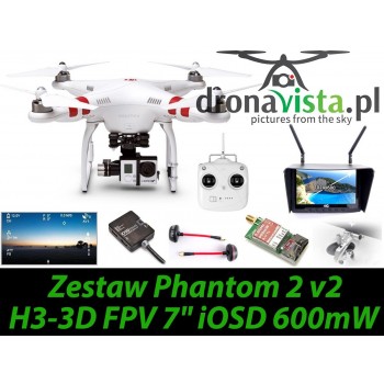 Zestaw Phantom 2 v2 H3-3D FPV 7" iOSD 600mW - Gotowy do lotu
